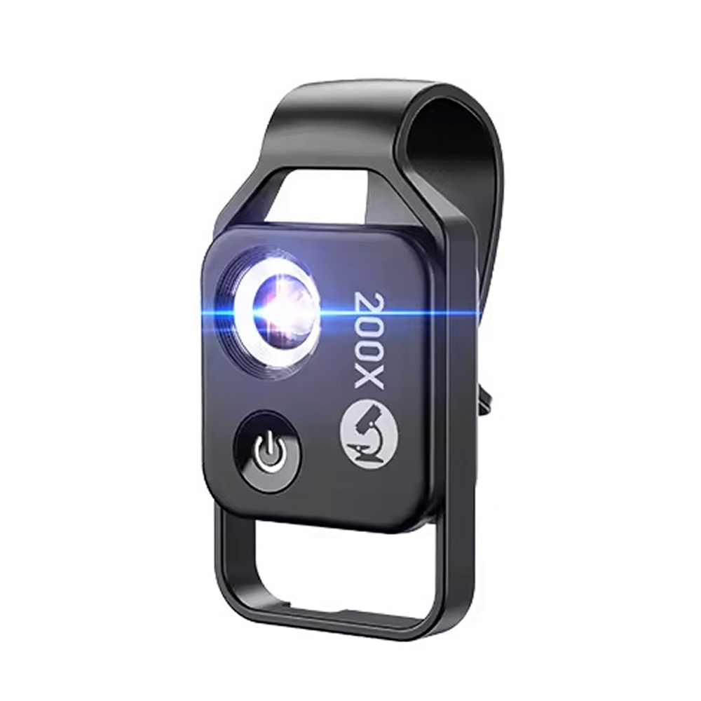 Pocket Mini Scalp Hair Skin Analyzing Microscope 200X Popular Science Kids Gift Education Smartphone LED Microscope-Givite