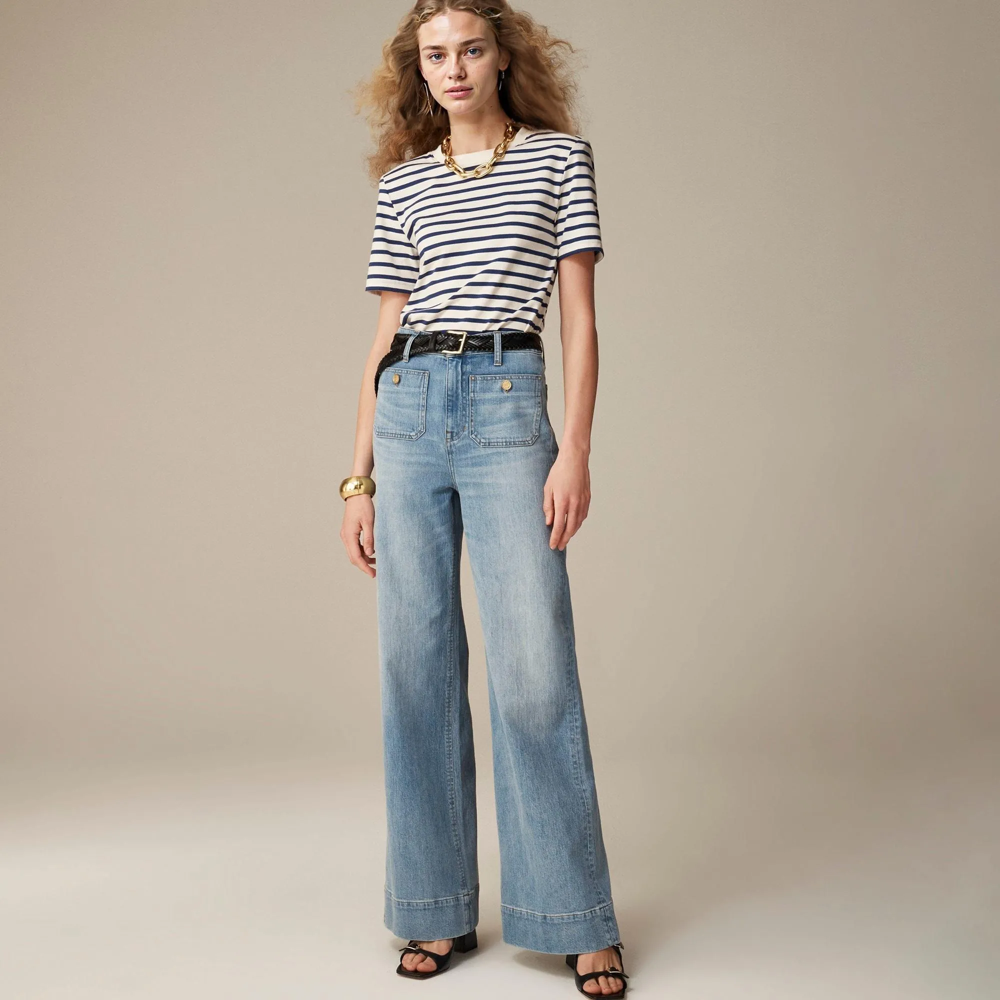 👖Tummy Control Sailor Wide Leg Trouser⭐ 2024 Best Selling Jeans