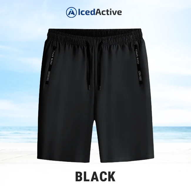 IcedActive - Unisex Ice Silk Quick Drying Stretch Shorts