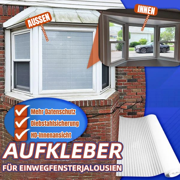 🔥Hot Sale🎁One-sided simulated blinds - no one can see inside!