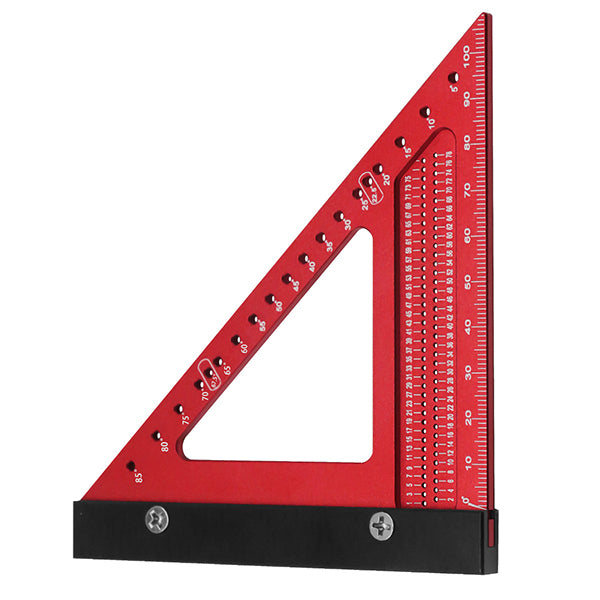 TrekDrill Carpenter Square Precision Woodworking Triangle Ruler