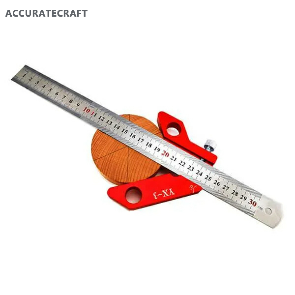 Accuratecraft Center Finder Woodworking Square Center Scribe Circle Center Finder