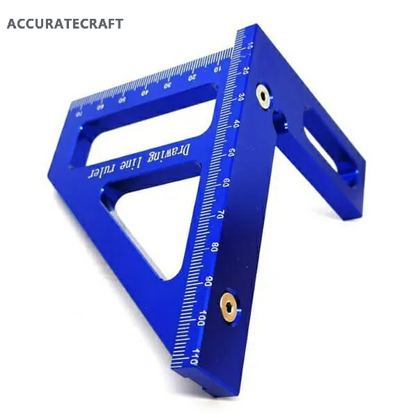 Accuratecraft Square Protractor Miter Triangle Ruler Layout Measuring Tools