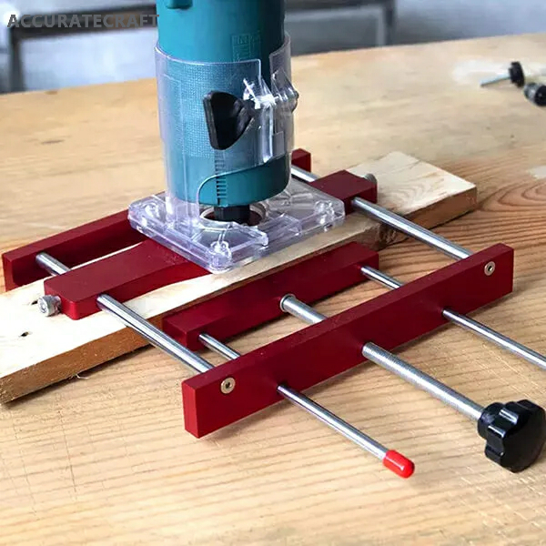 Accuratecraft 2 In 1 Mortise Tenon Jig Self Center Dowel Jig For Loose Tenon Joinery