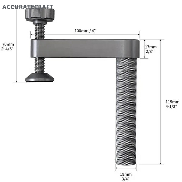 Accuratecraft Bench Dog Clamp MFT Table Hold Down Clamps - Upgraded