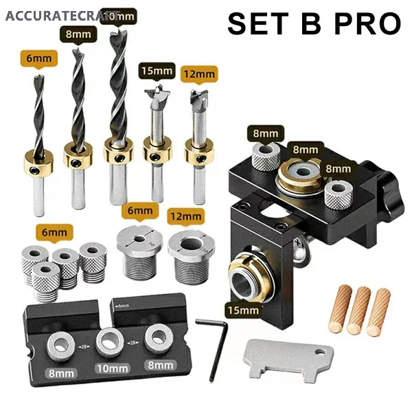 Accuratecraft Precision 3-IN-1 Doweling Jig Kit