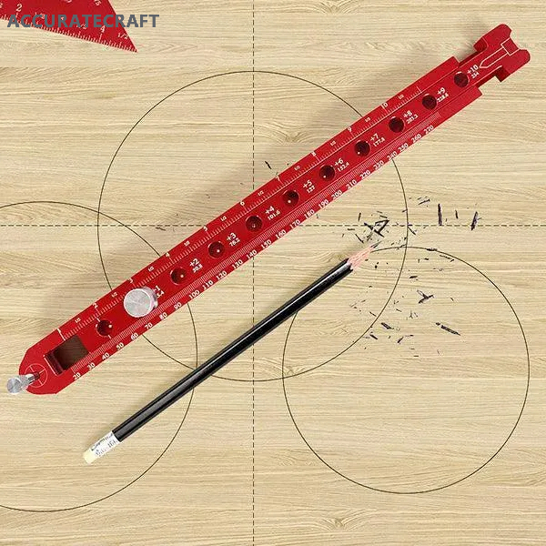 Accuratecraft Woodworking Compass Scriber Circular Drawing Tool Adjustable Measurement Tool