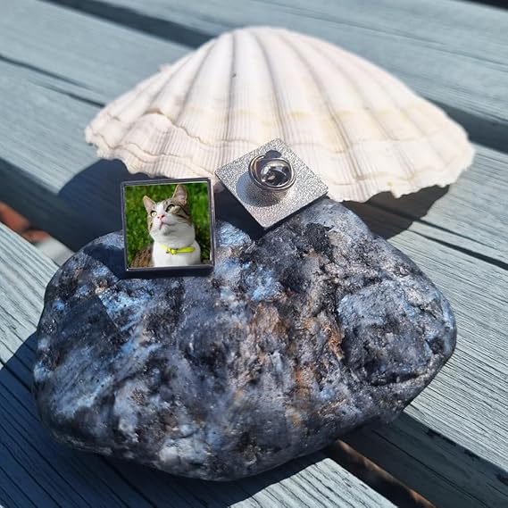 Personalisierte Foto Anstecknadel Brosche Knöpfen Herz