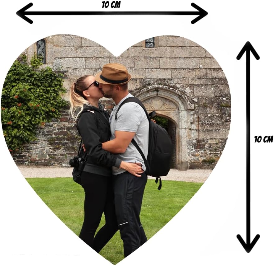 Personalisierter Fotountersetzer mit eigenem Bild Herz