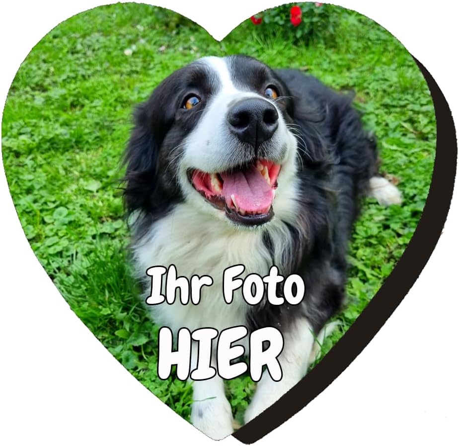 Personalisierter Kühlschrank MAGNET mit Foto Herz