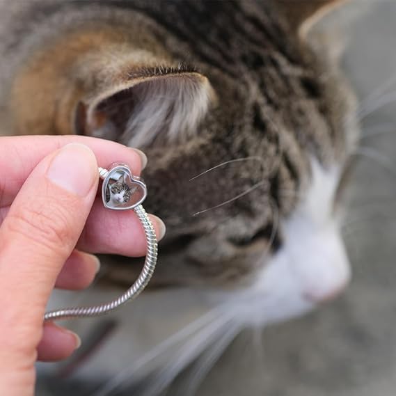 Silber 925 Personalisiert Schmuck Foto CHARM Beidseitig 2x Foto