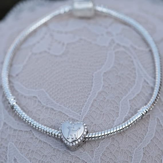 Silber 925 Personalisiert Schmuck Foto CHARM Hund