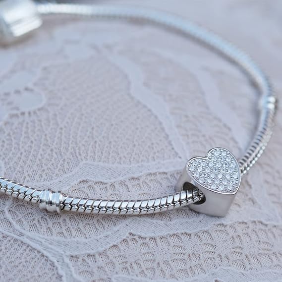 Silber 925 Personalisiert Schmuck Foto CHARM Zirkon 