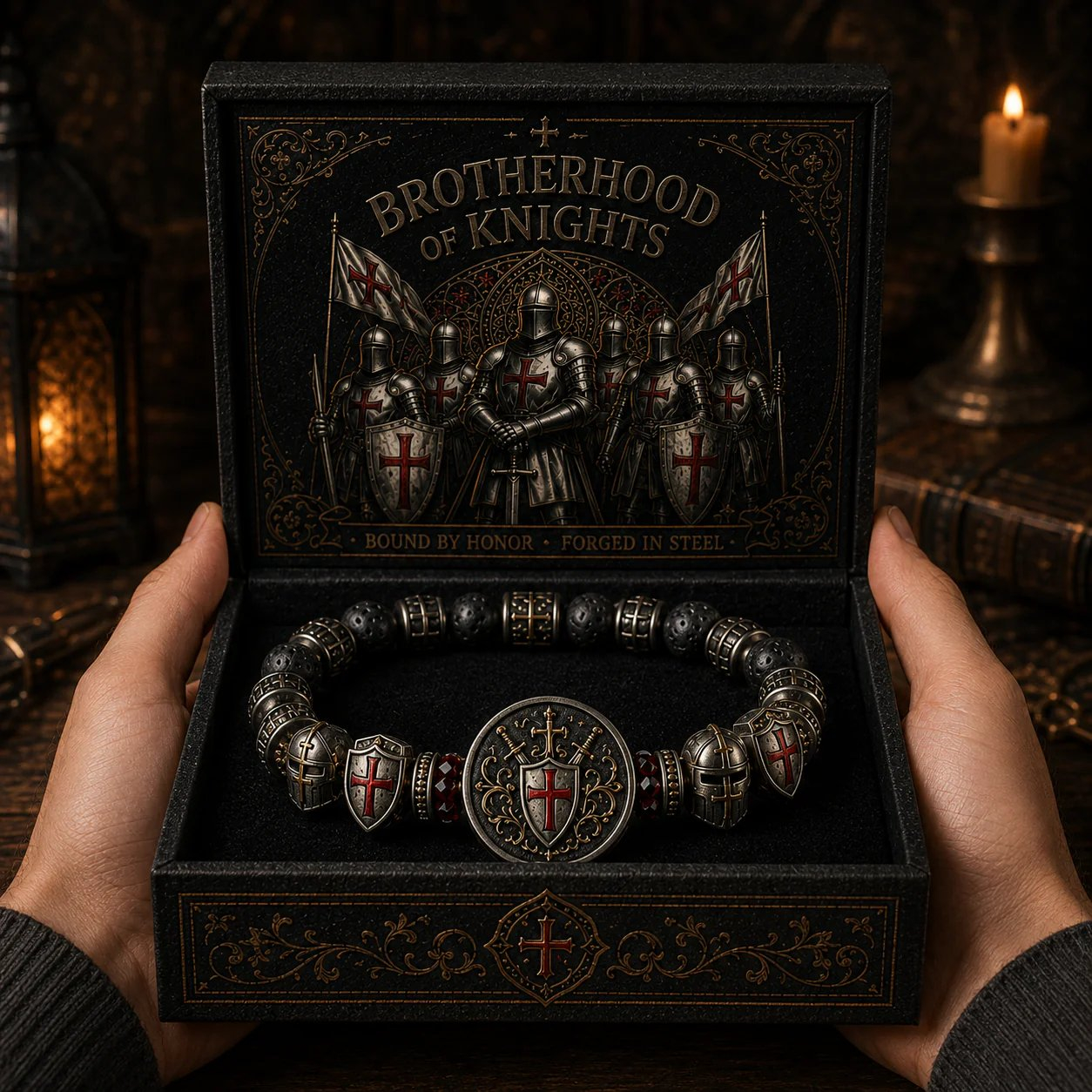 🏆Flash Sale⚡ 5K+ SOLD! ⚔️ Brotherhood of Knights Faith Bracelet 