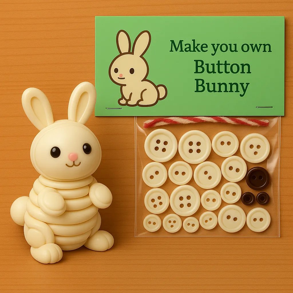 🔥DIY Button Highland Animal Cow Craft Kit
