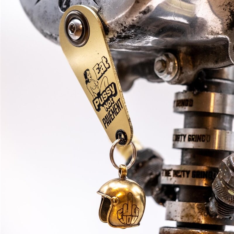 Funny Motorcycle Gremlin Bell Hook