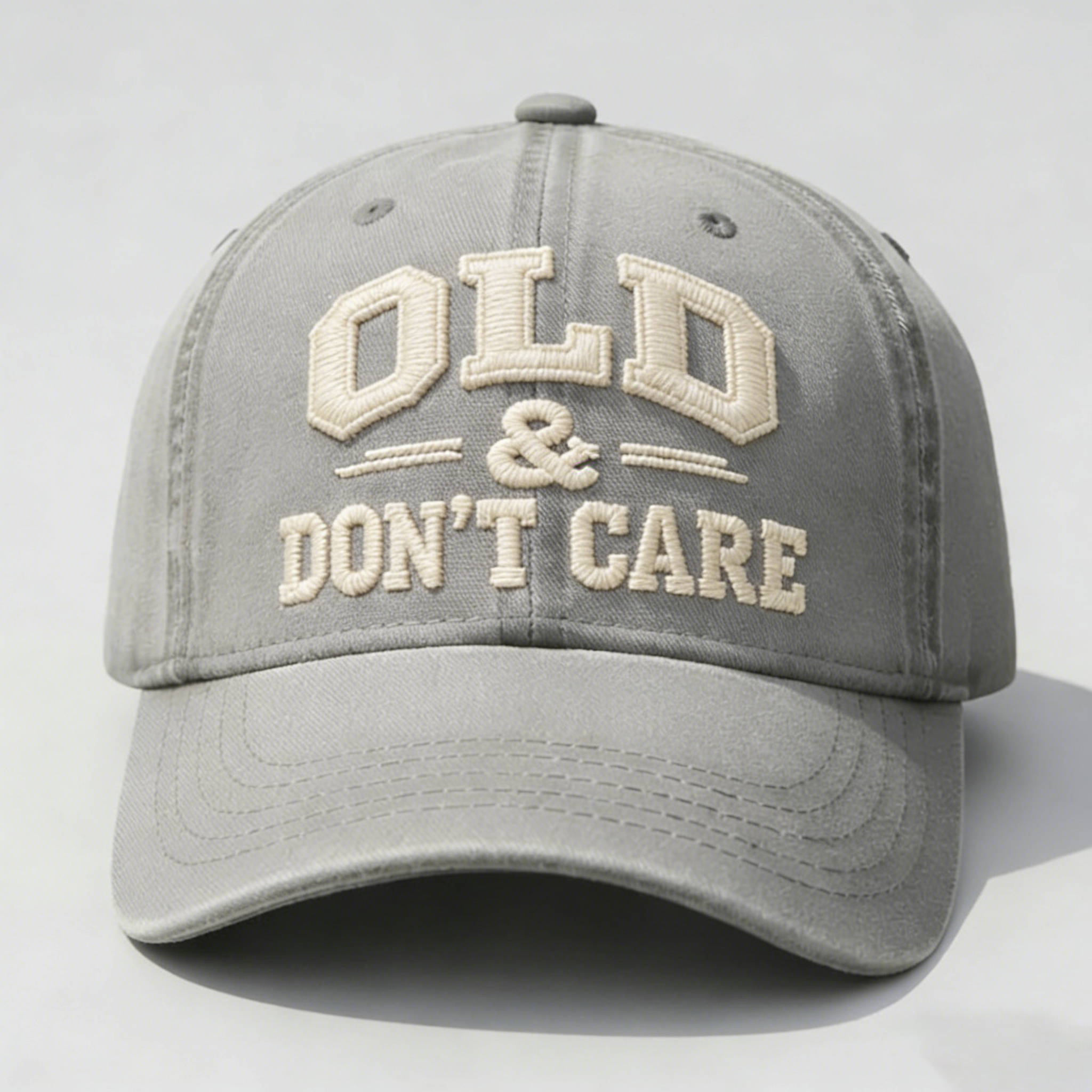 Old & Don't Care Embroidery Cap