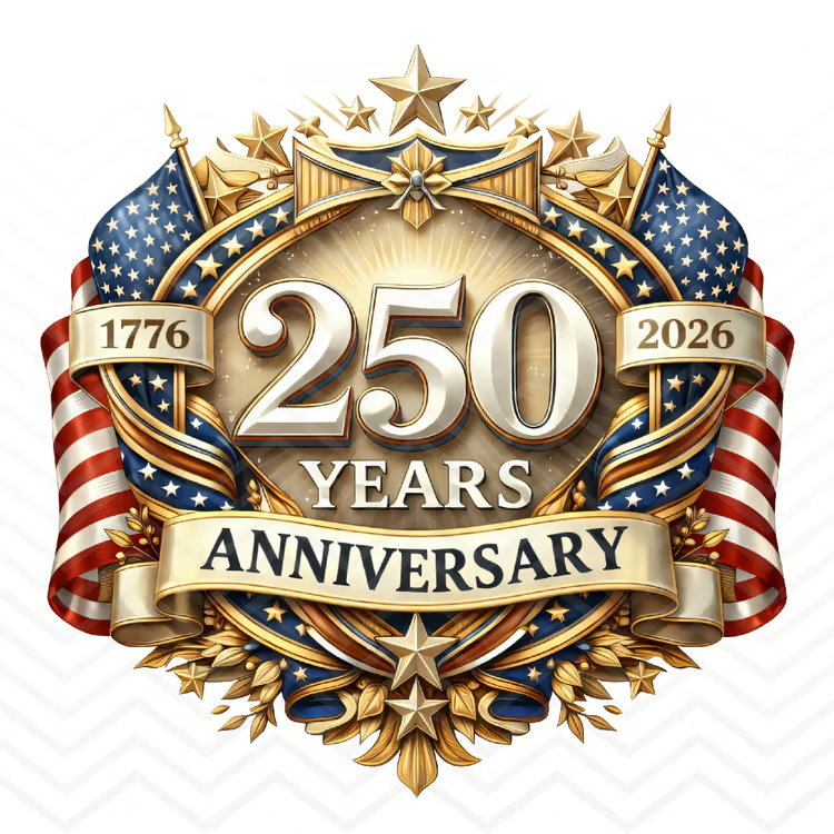 America 250th Anniversary Stickers 