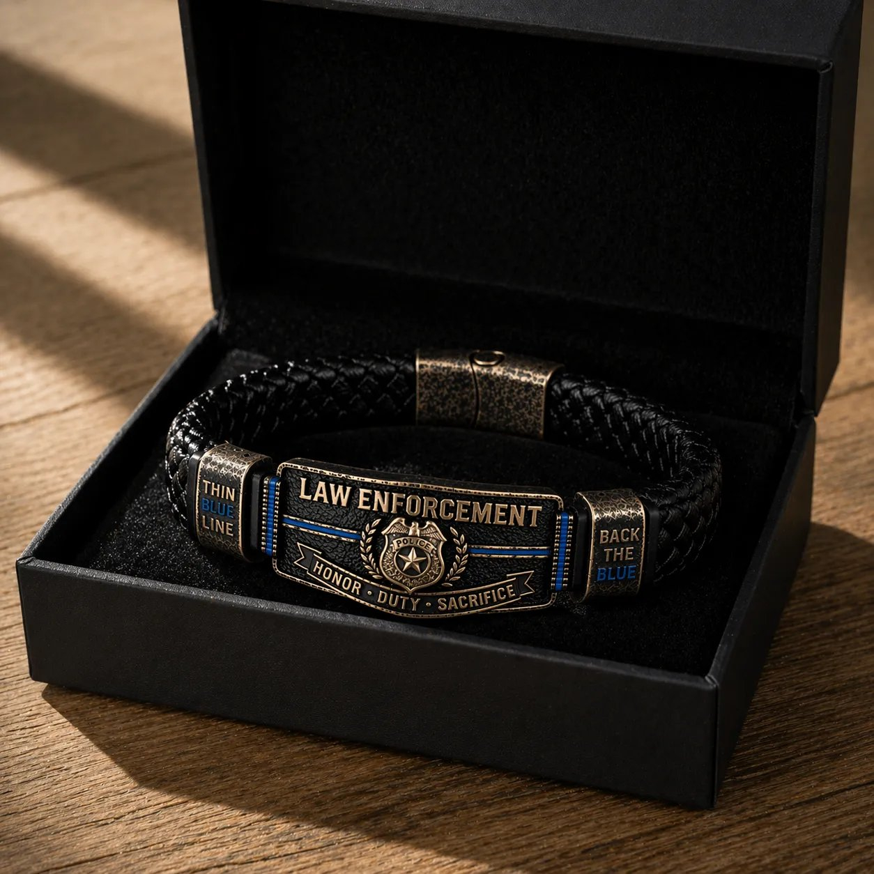 🎁 The Ultimate Father’s Day Tribute: Heavy-Duty Police Brotherhood Bracelet — Wear Your Honor Proudly