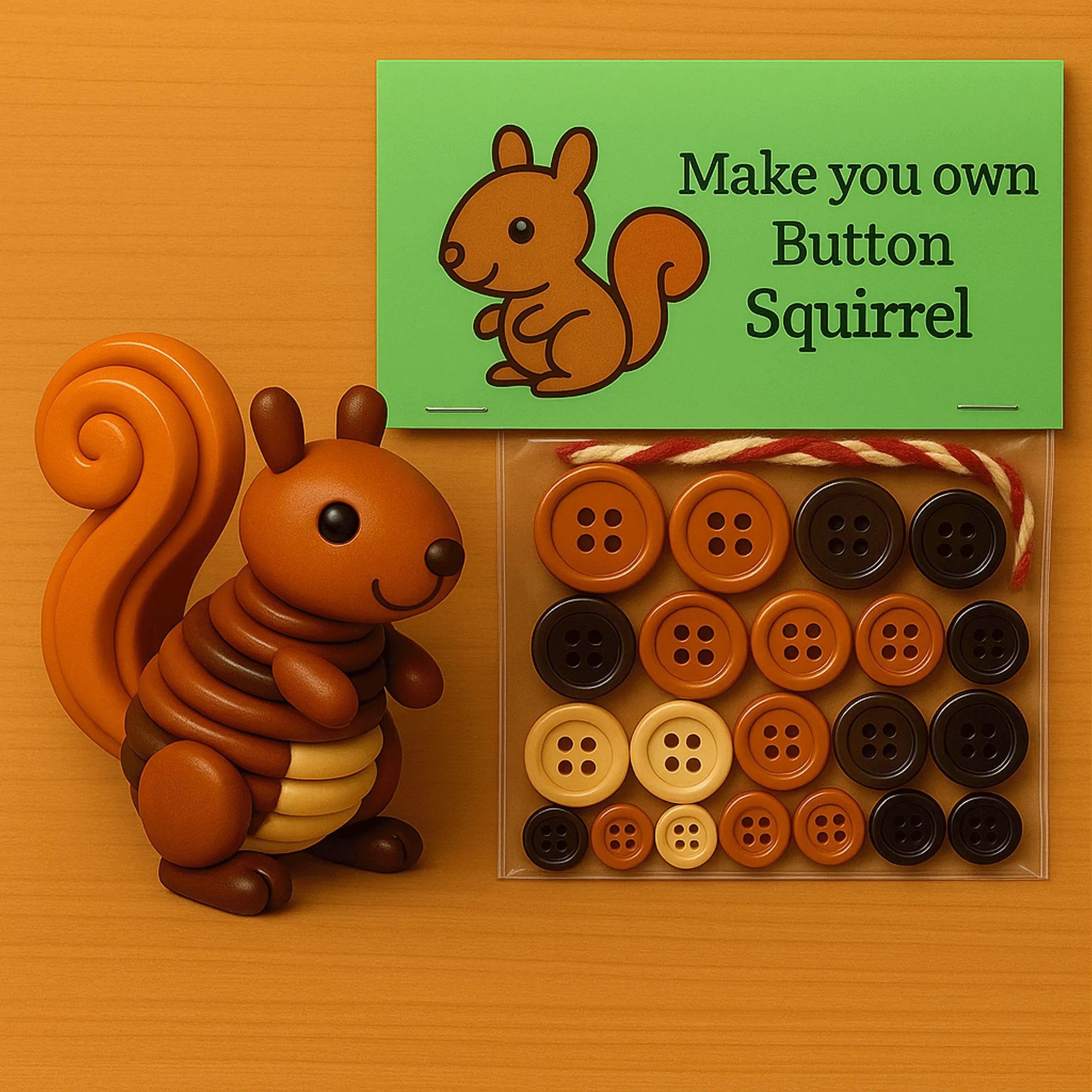 🔥DIY Button Highland Animal Cow Craft Kit