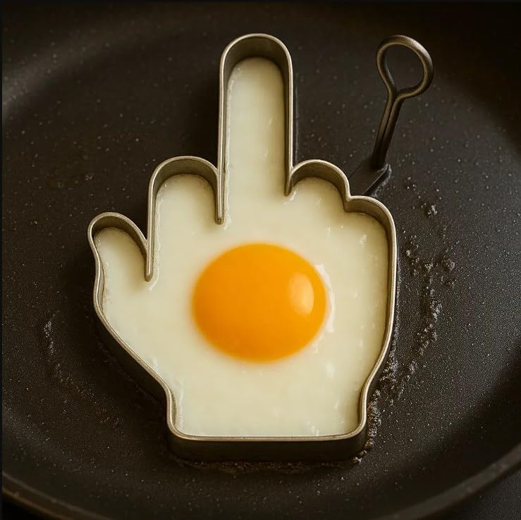 Funny middle finger egg mold