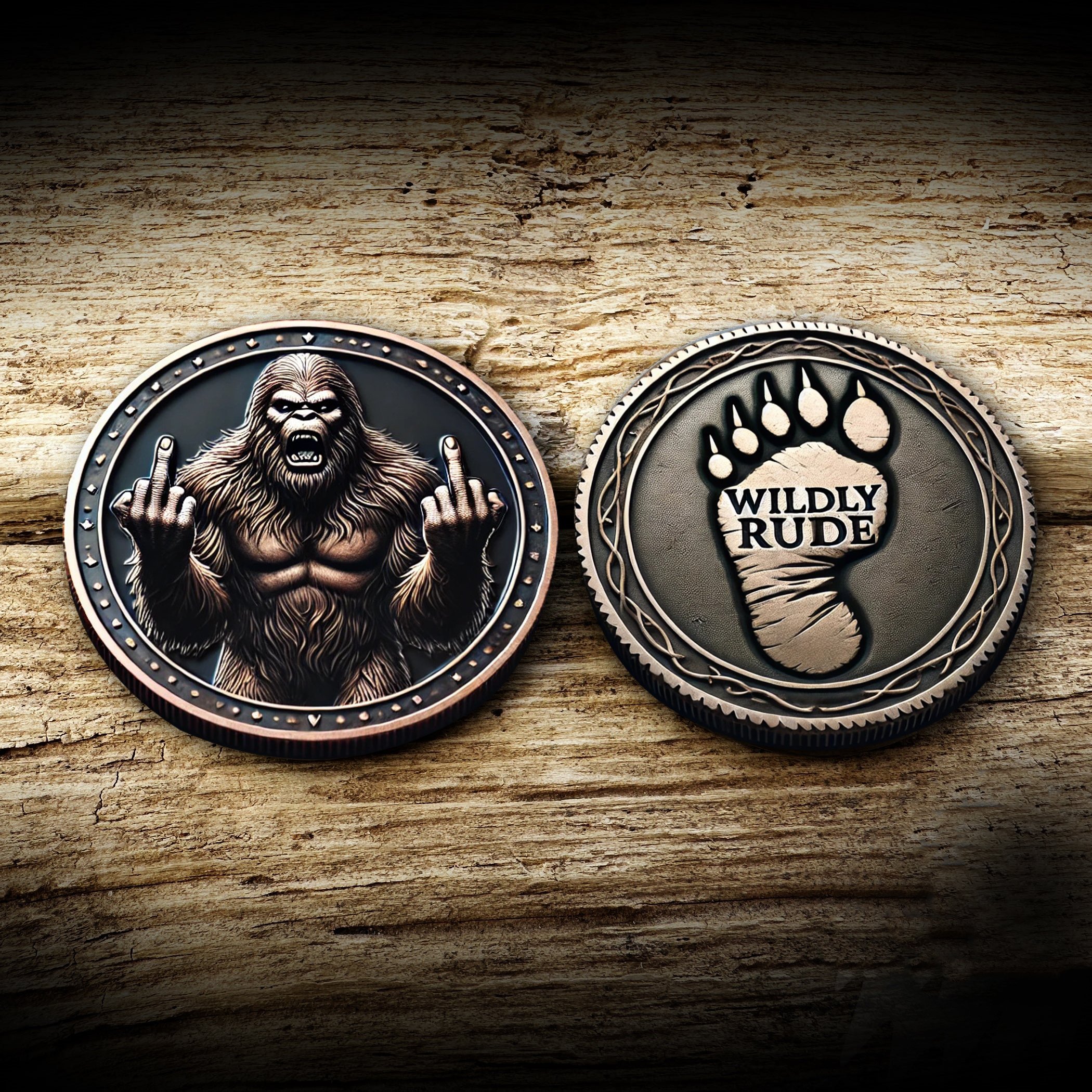 Rude Bigfoot & Chill Yeti Coins