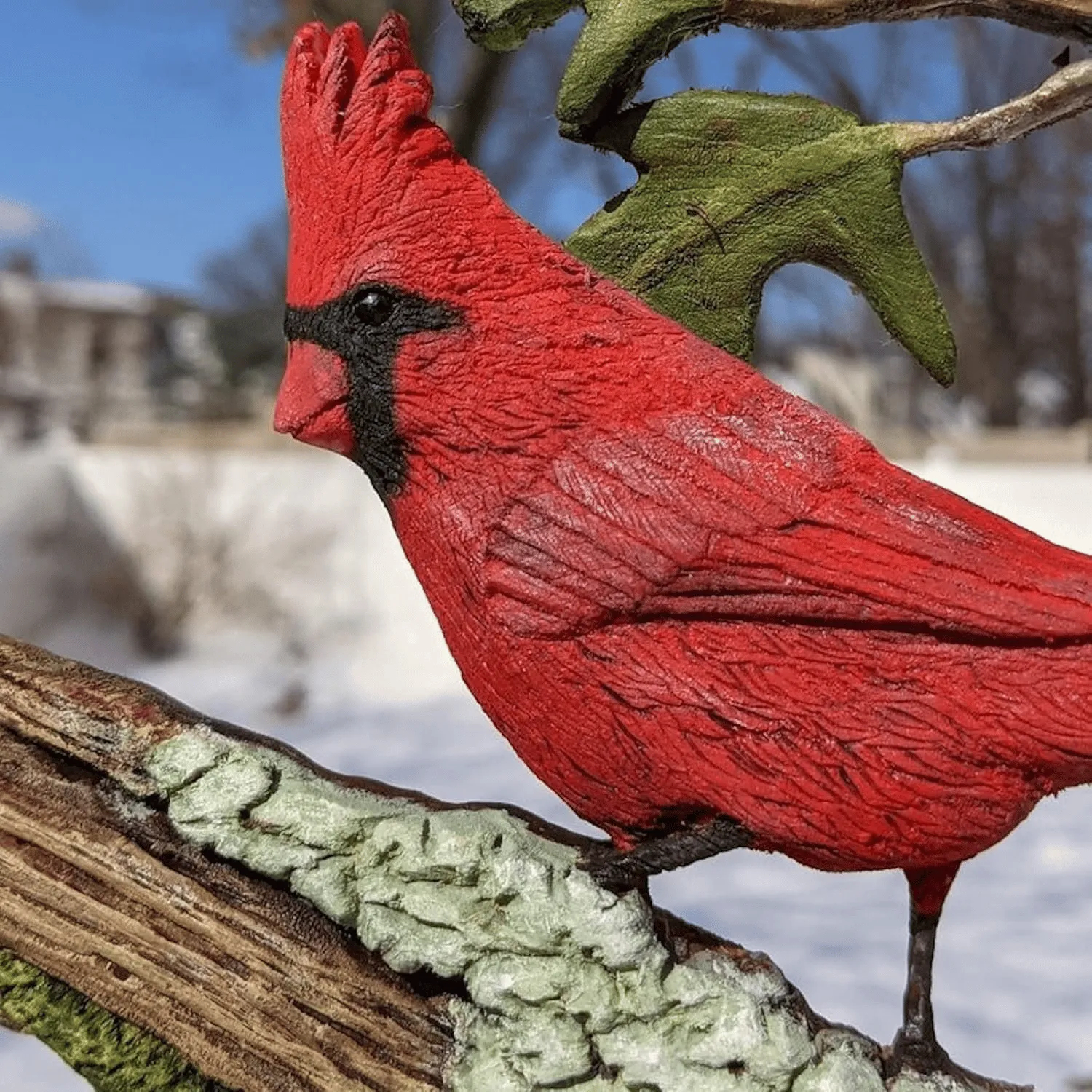 🐦Cardinal Wood Carving – True Handcraftsmanship