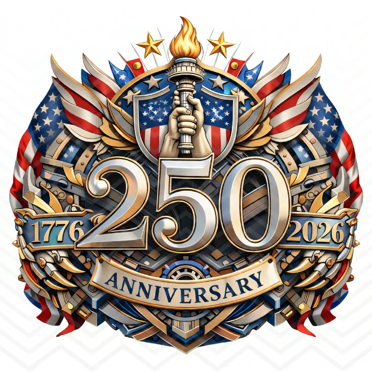 America 250th Anniversary Stickers 