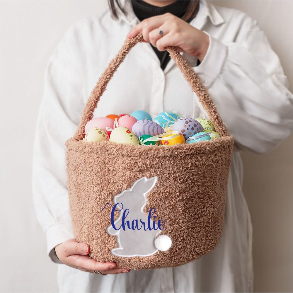 Personalized Name Easter Bunny Basket