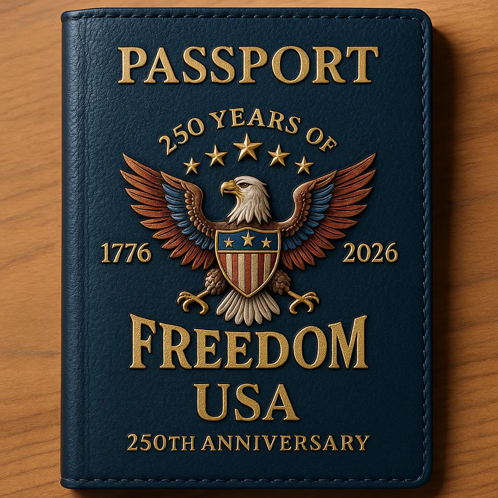 America 250 Years of Freedom Passport Cover