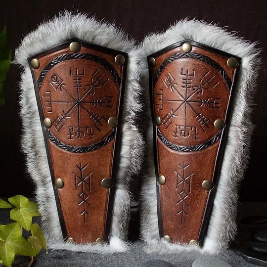 Vintage Viking-style Knight Plush Wristbands
