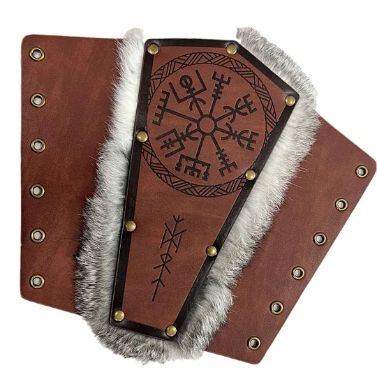 Vintage Viking-style Knight Plush Wristbands