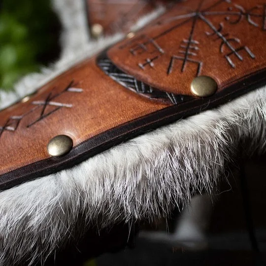 Vintage Viking-style Knight Plush Wristbands