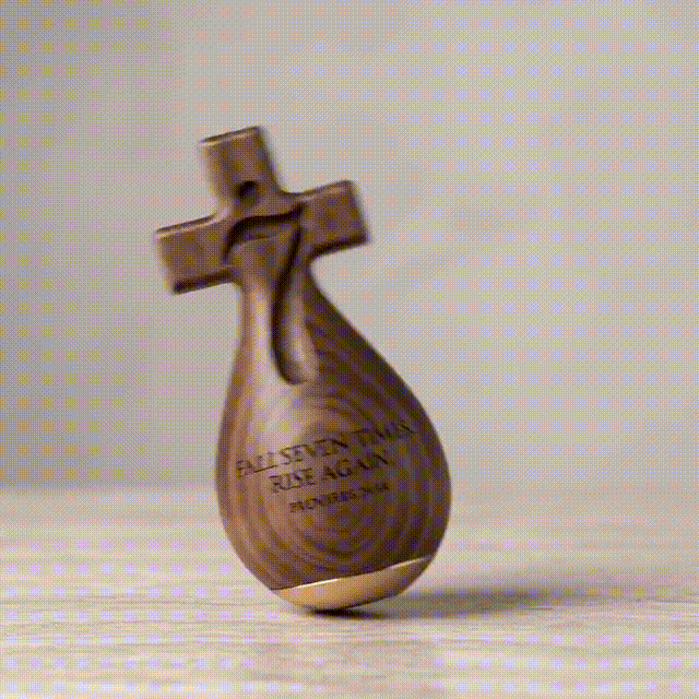 ✨Proverbs 24:16 – Faithful Roly-Poly Ornament