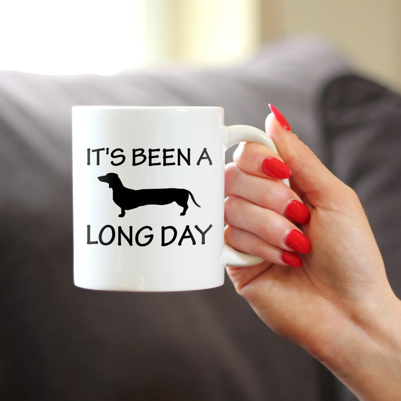 It's Been A Long Day Coffee Mug - Funny Dachshund Themed Decor and Gifts