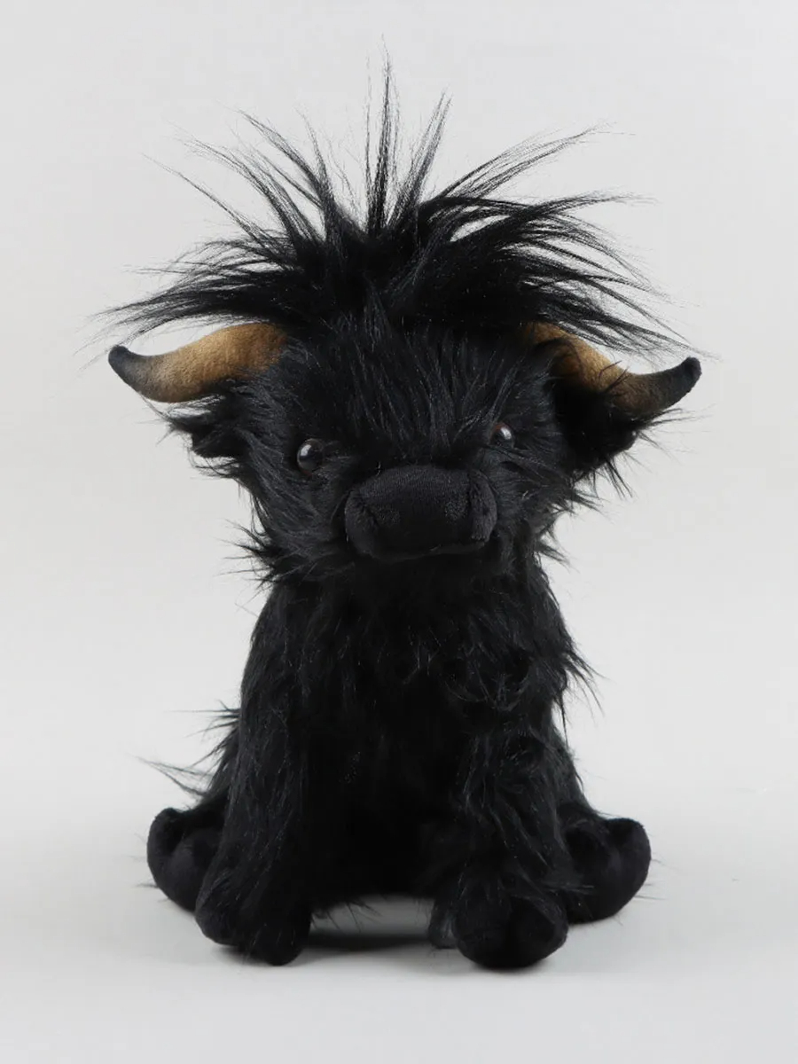 Highland Cow Plush Simulation Long-haired Cow Doll