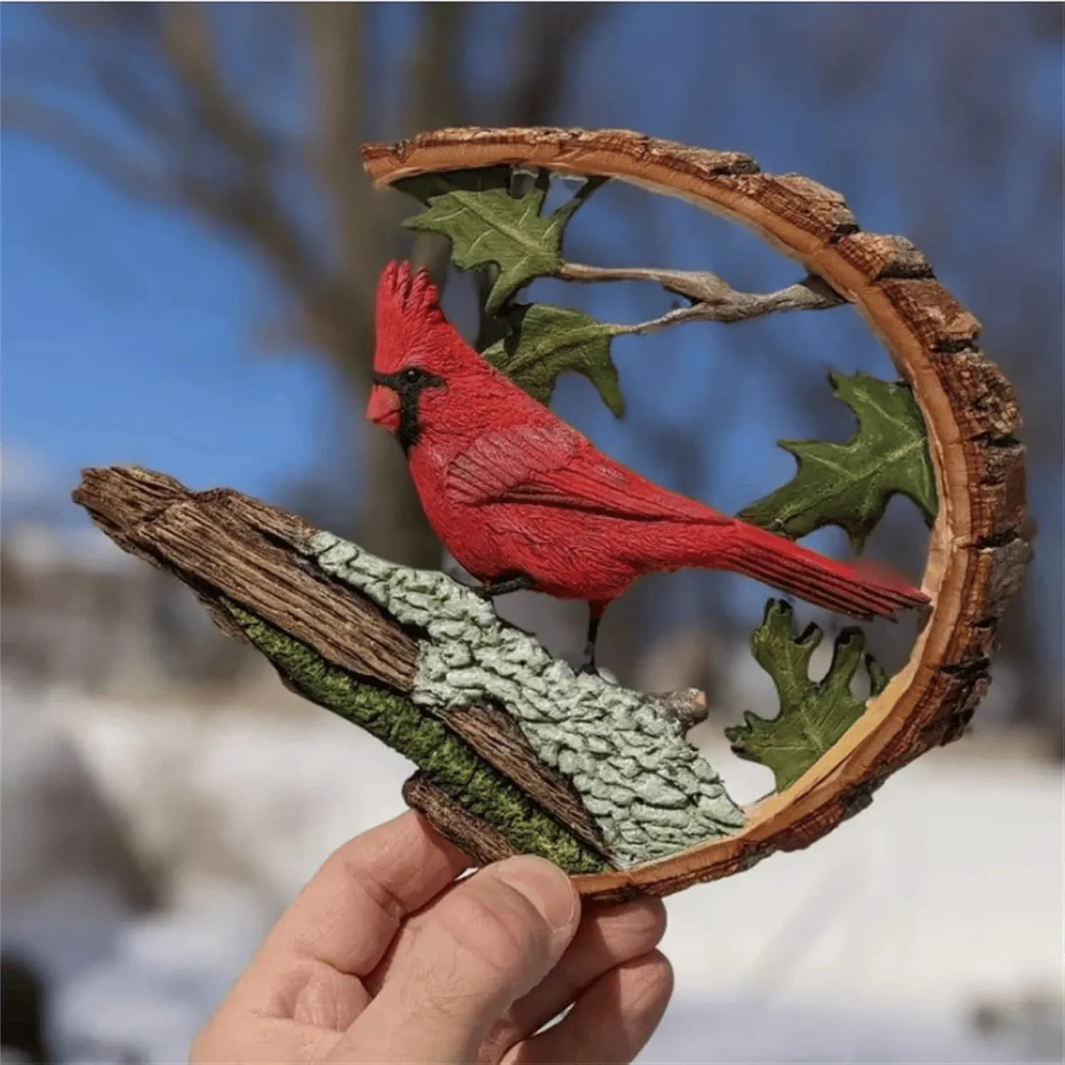 🐦Cardinal Wood Carving – True Handcraftsmanship