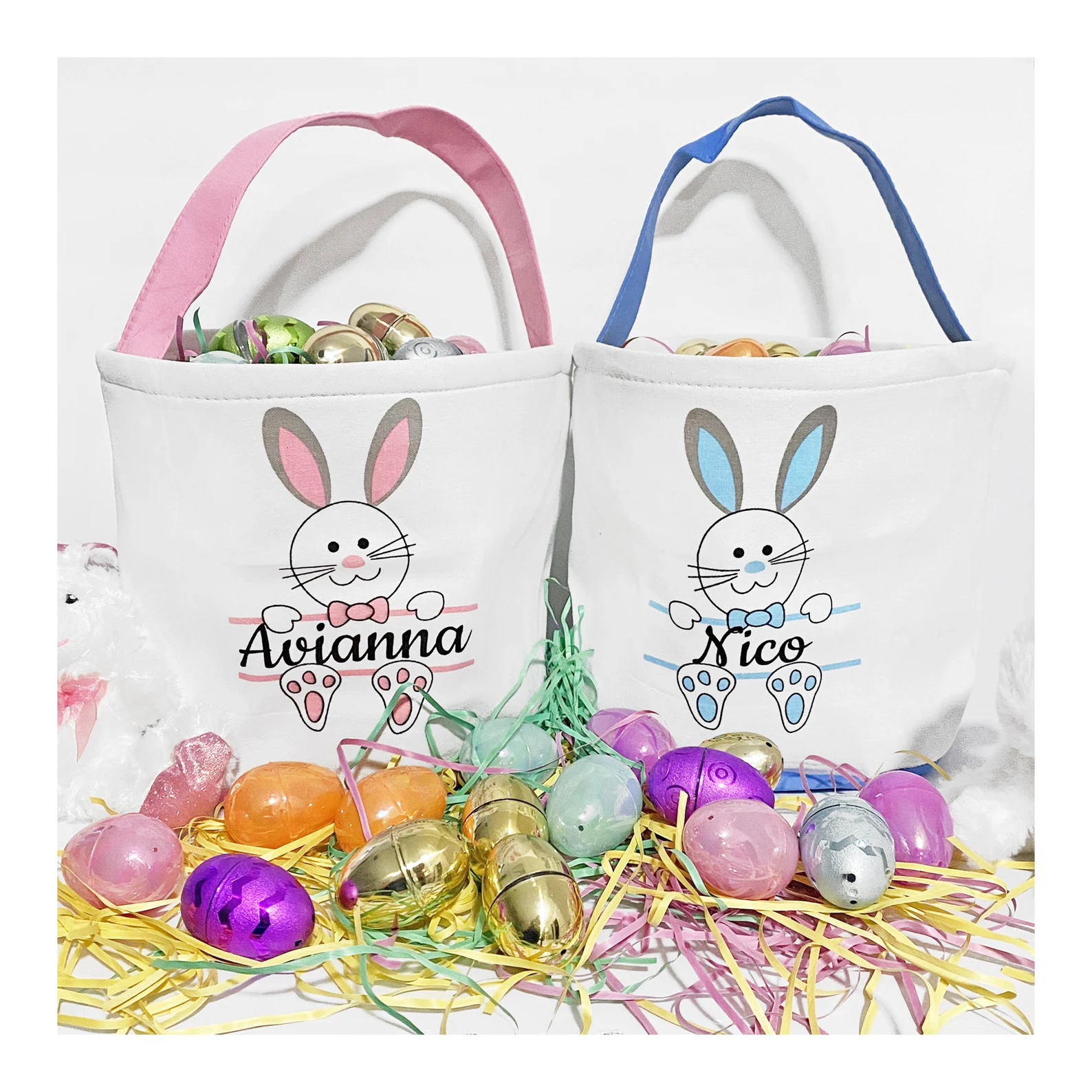 Personalized Easter Bunny Basket