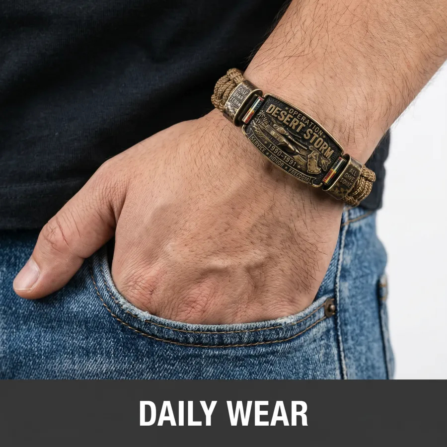 🎉Operation Desert Storm Veteran Paracord Bracelet