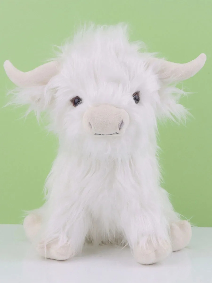 Highland Cow Plush Simulation Long-haired Cow Doll