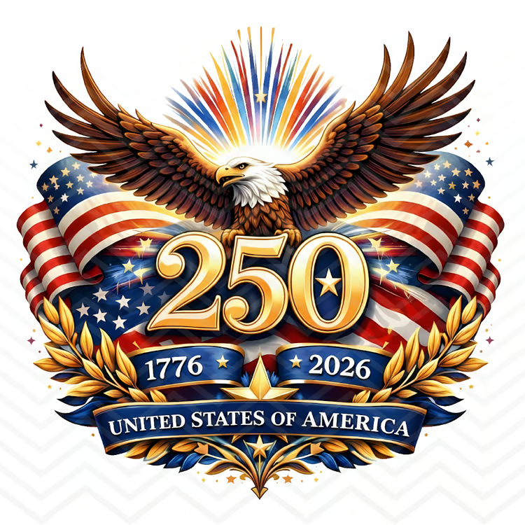 America 250th Anniversary Stickers 