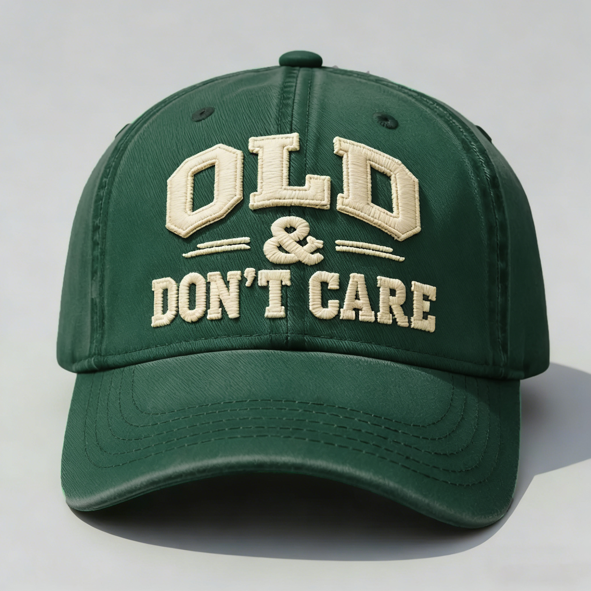 Old & Don't Care Embroidery Cap