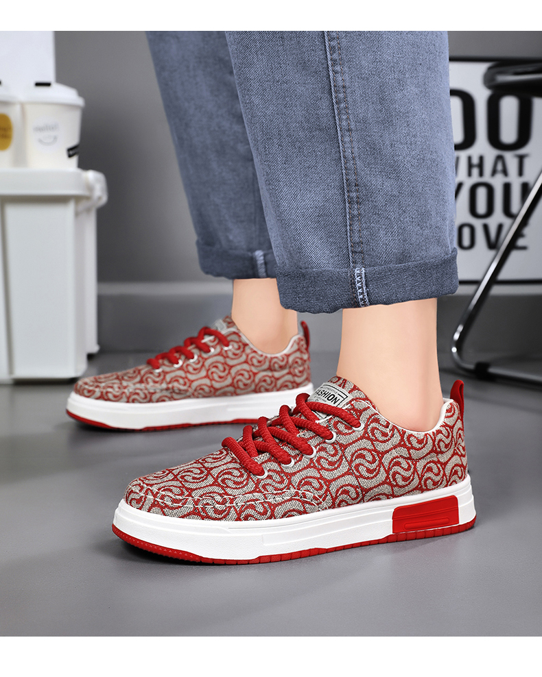 Men's breathable canvas shoes