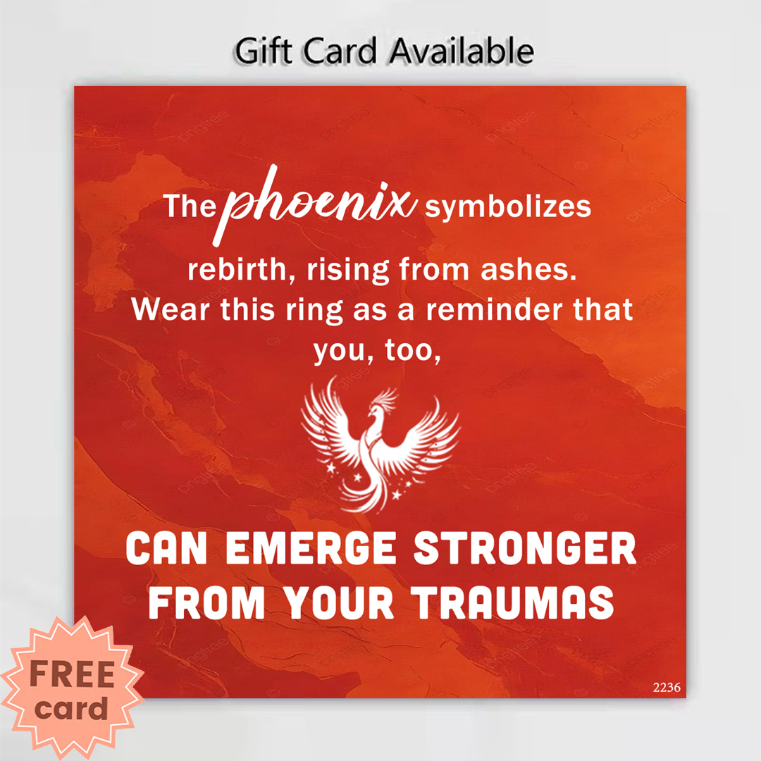 Fuck My Trauma Phoenix Ring