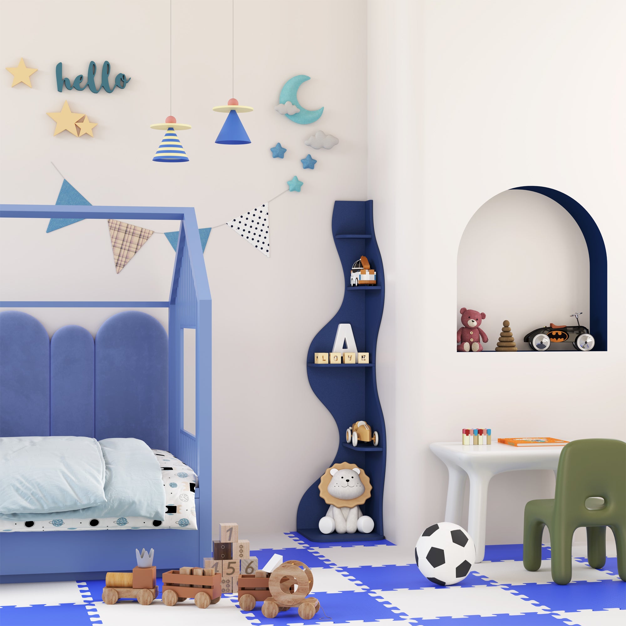 KYLIZE Viva La Vida Series Flamenco Wave Display Shelf