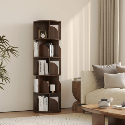   Rotating Bookshelf 360 Degree Storage Rack