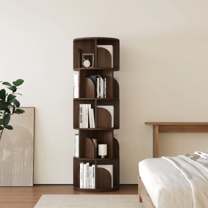   Rotating Bookshelf 360 Degree Storage Rack