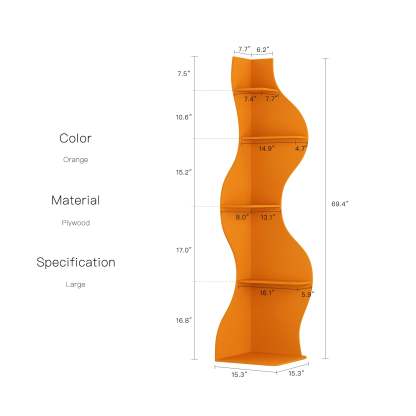 KYLIZE Viva La Vida Series Flamenco Wave Display Shelf