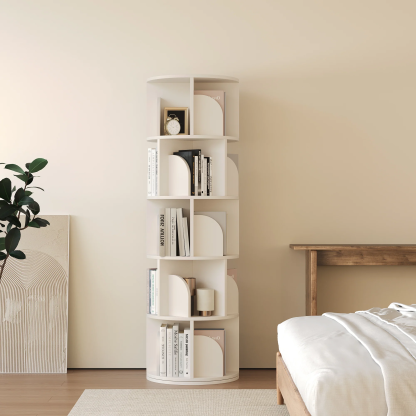   Rotating Bookshelf 360 Degree Storage Rack