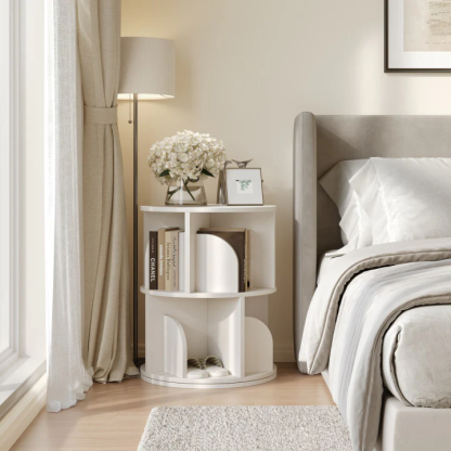   Rotating Bookshelf 360 Degree Storage Rack